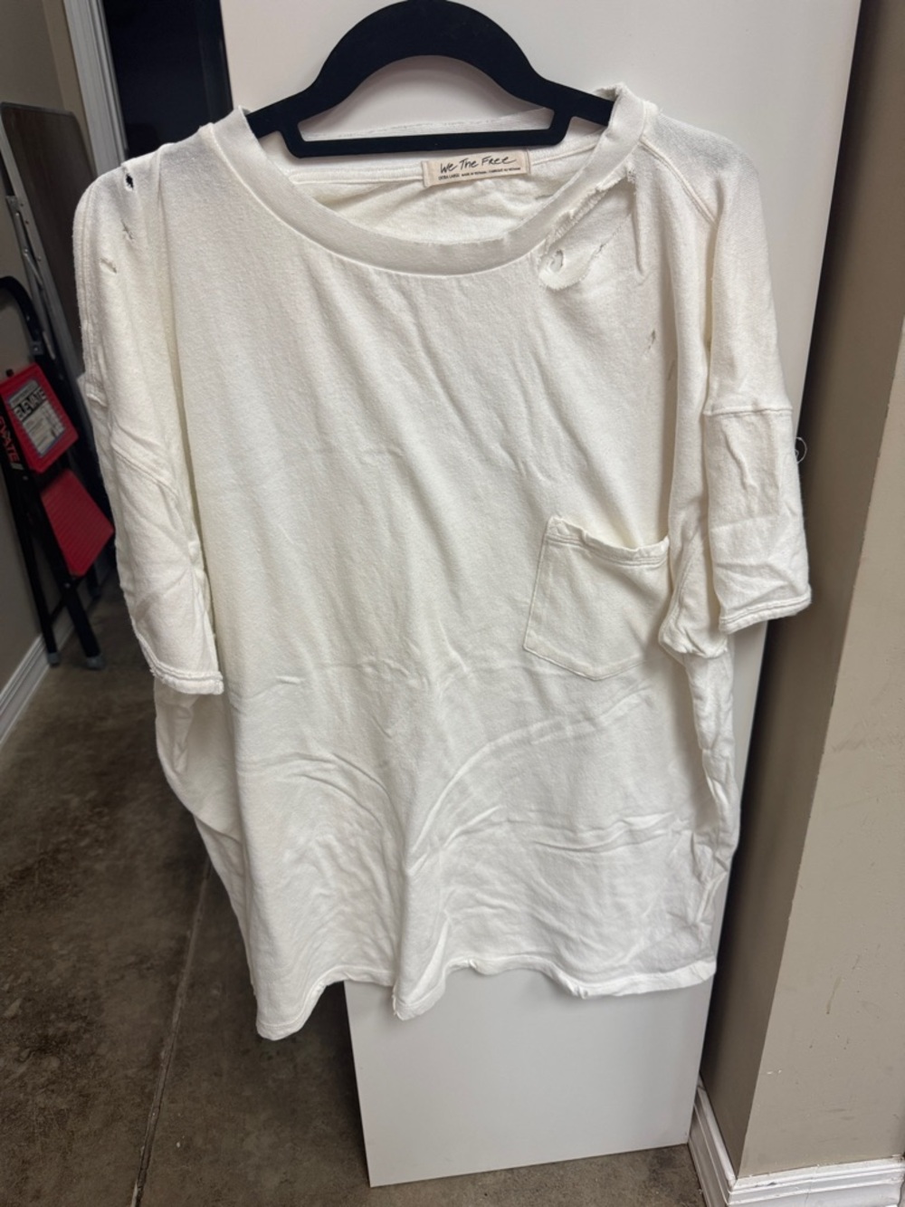 We The Free Off-White Relaxed Pocket Tee